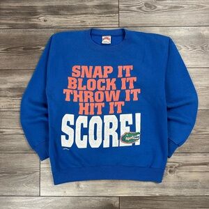 Vintage Florida Gators Blue 'Score!' Crewneck Sweatshirt